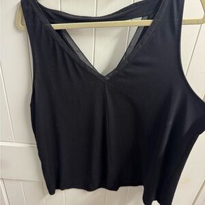 Banana Republic Black V-Neck Sleeveless Blouse